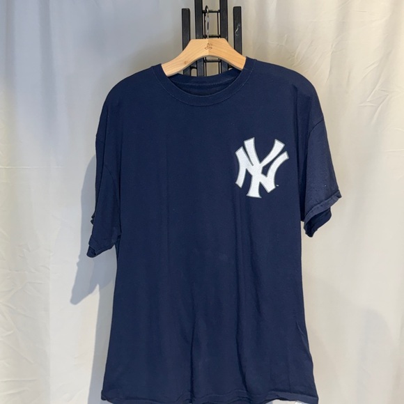 Majestic Other - Majestic Navy Tee with White Emblem
